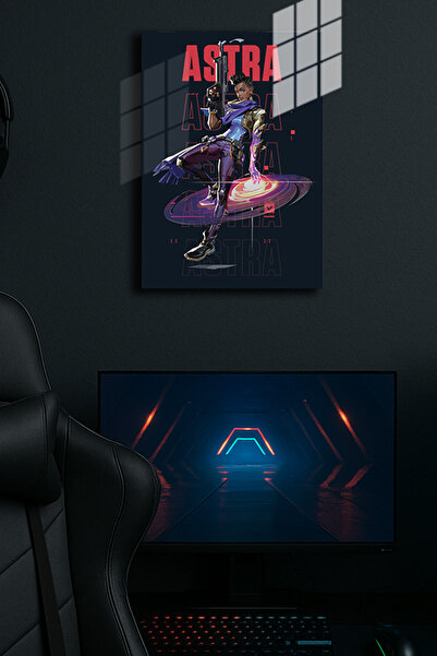 EABASKI Poster metalic "Valorant ASTRA" cu imprimeu " - Tablou cadou pentru j...