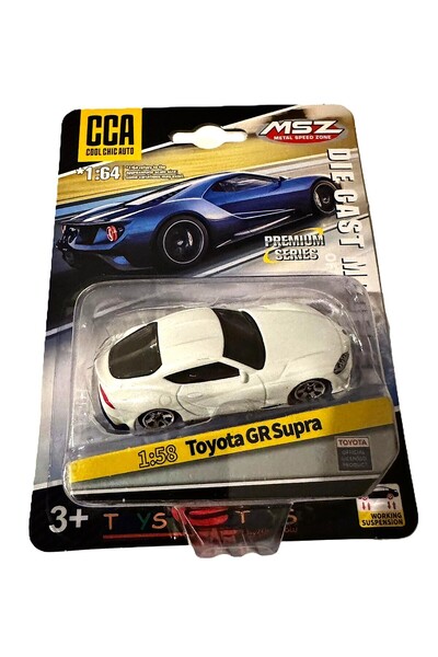 CCA سيارة تويوتا جي آر كوبيرا موديل كول شيك أوتو، مقياس 1:64، لون أبيض، نظام ...