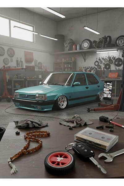 Ümraniye3d سلسلة مفاتيح بشعار توفاش مع تفاصيل الإطار المطاطي