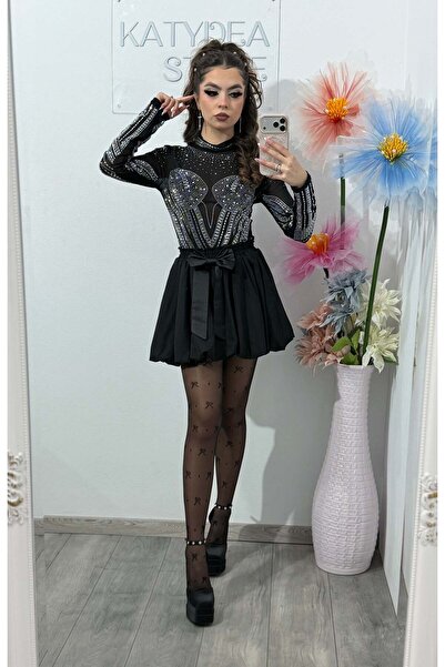 KATYDEA STORE Deluxe Tulle Body with Stamped Crystals