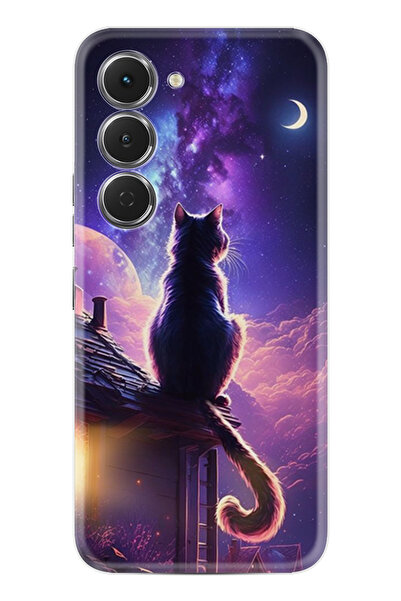 TECNO Spark 40 Pro (KM6) Kılıf Boutique Baskılı Resimli Damdaki Kedi Pcode -091