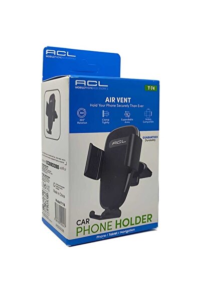ACL T 74 360 Dönebilen Izgara Tipi Araç Içi Telefon Tutucu