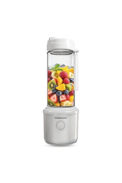 Powerology Press & Refresh Portable Blender 450ml USB-C Rechargeable 6-Blade ...
