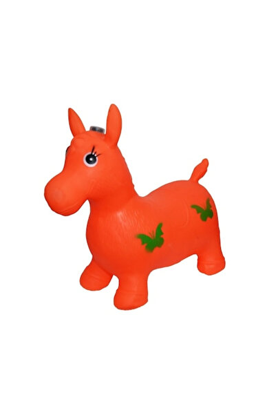 China Jucarie gonflabila , cu lumina si muzica, Calut portocaliu, 7toys