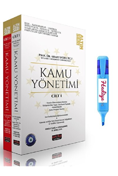 Savaş Yayınevi Kamu Yönetimi Konu Anlatımı Altın Seri Ahmet Nohutçu 2026+KALEM