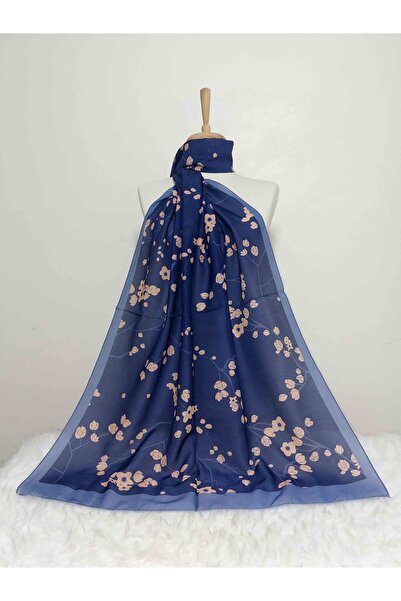 REMOMODA Patterned Flower Model Shawl Italian Cotton Flexible Soft Shawl High...