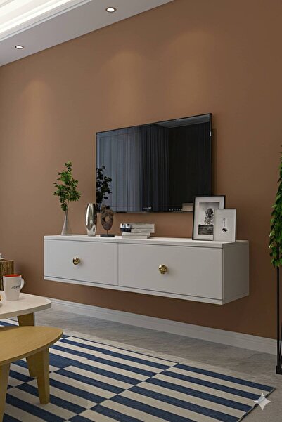 YUMEDİ DESİGN TDA1202B -MİKO DUVARA MONTAJ TV STAND 120CM BEYAZ