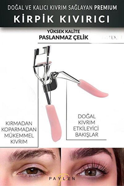 PAYLEN Doğal Kıvrım Sağlayan Premium Kirpik Kıvırıcı Yedek Lastikli