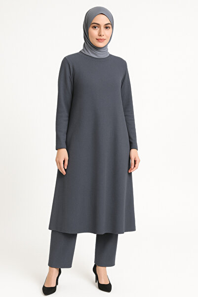 MİSSBAH Corded Fabric Combed Cotton Tunic Set