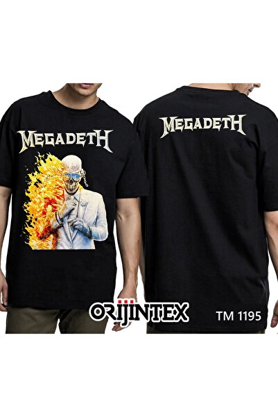 orijintex Megadeth Men's Black T-Shirt