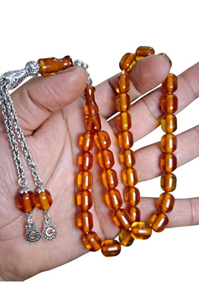 Cekke Tesbih سبحة من العنبر الأصلي مقاس 9*11 مم مناسبة للاستخدام اليومي