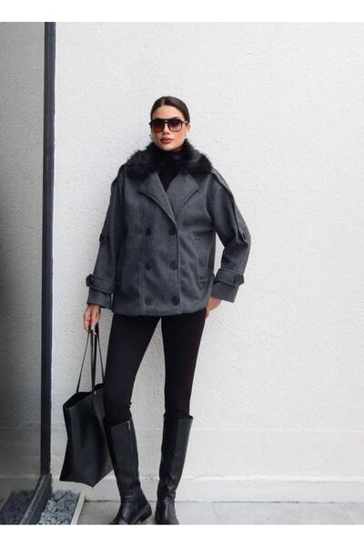 MADDİSSON Fur Modern Cashmere Coat