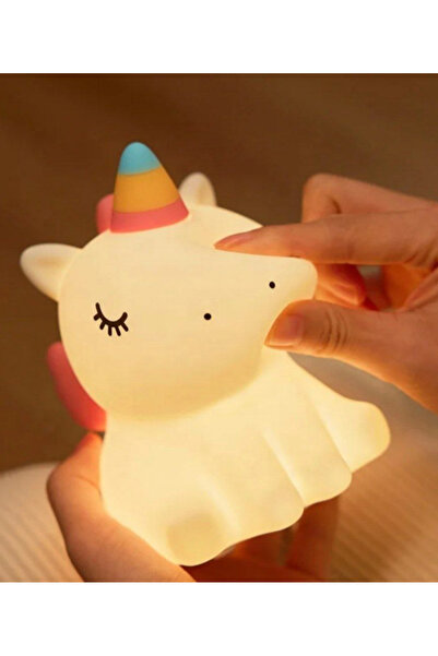 Mihristore Unicorn Silikon Dokunmatik Gece Lambası Unicorn Lamba Çocuk Odası ...