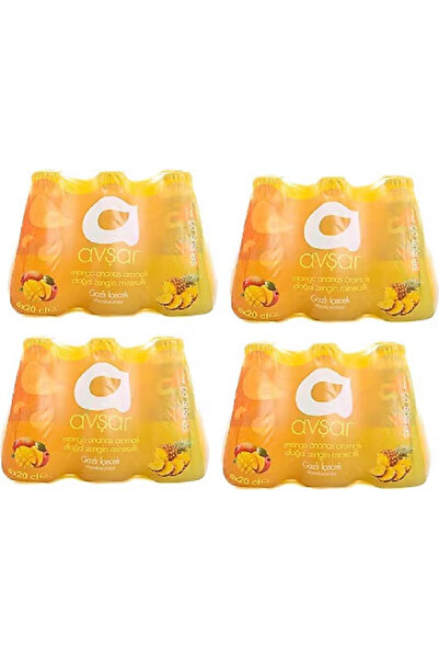 Avşar Mango Ananas Aromalı Maden Suyu 200 ml x 24 Adet