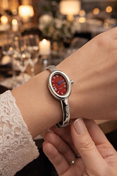 LOOQ Kelepçe Model Roma Rakamlı Kadın Kol Saati