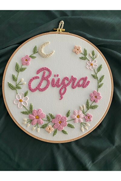 Glow Bebek kapı süsü, Hastane kapı süsü, 30 cm ,punch nakışlı hediyelik,isiml...