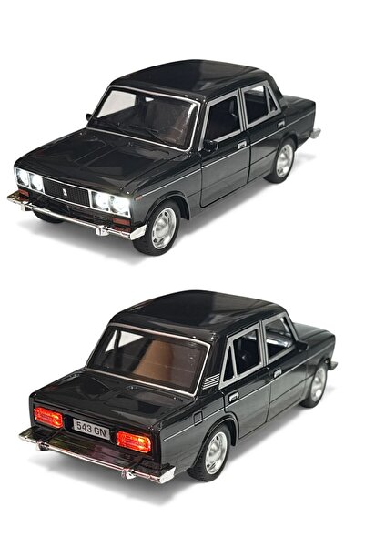 SCOWETTO Sound and Led Lighted Openable Doors 18 cm Classic Sedan Car-Collect...