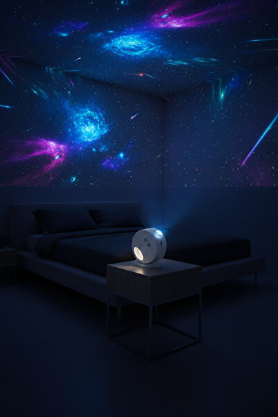 Tekvora Galaxy Projeksiyon | 13 Işık Modu | LED Teknoloji | HDR | Kablosuz | ...