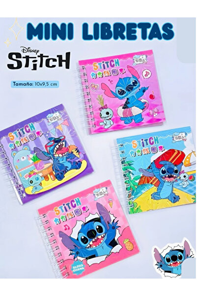 ÖZ KIRTASİYE Stitch Sticker'lı Mini Not Defteri (1adet)