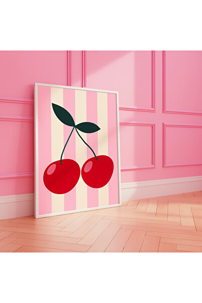 NT Handmade Set de pictură murală din MDF cu imprimare UV, cu model cireș, pr...
