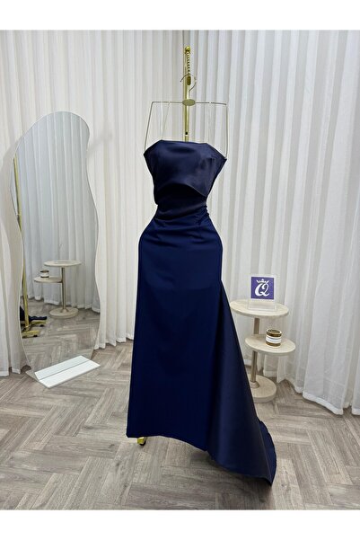 Kendallksa "Night Blue" silk dress