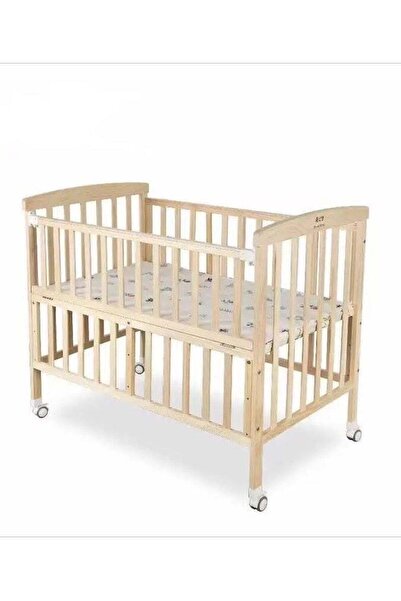 Baby Star Wooden Baby Bed 110×60cm, Easy to Integrate with Mother's Bed