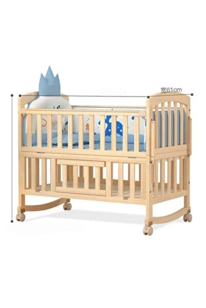 Baby Star Extendable Baby Bed with Mosquito Net and Mattress