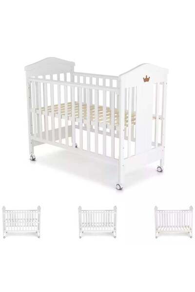 Baby Star Wooden Crib for Infants with Mosquito Net