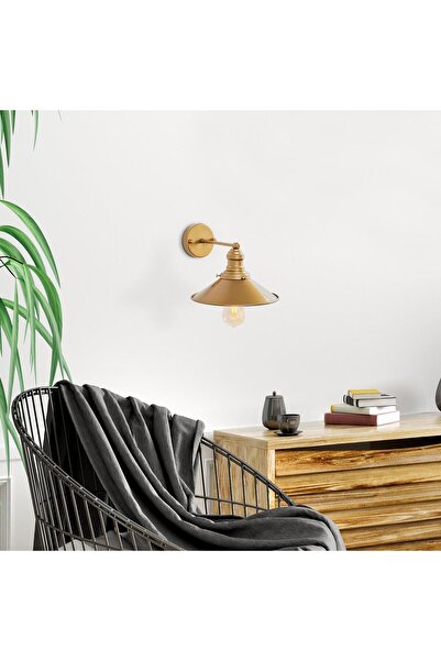 AmberLED ثريا معدنية أنيقة ذات جسم واحد، ذهبية لامعة، متوافقة مع E27