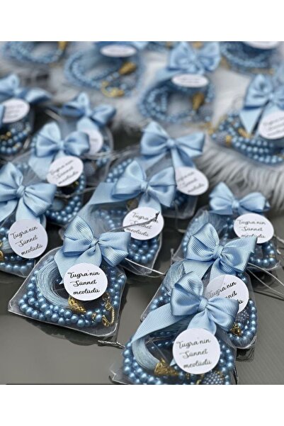 Mapel 15 Adet keseli süslemeli tesbih doğum, mevlüt, mevlid, hac, umre, bohça...