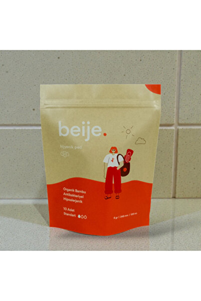 beije Organik Bambu Standart Ped 10'lu