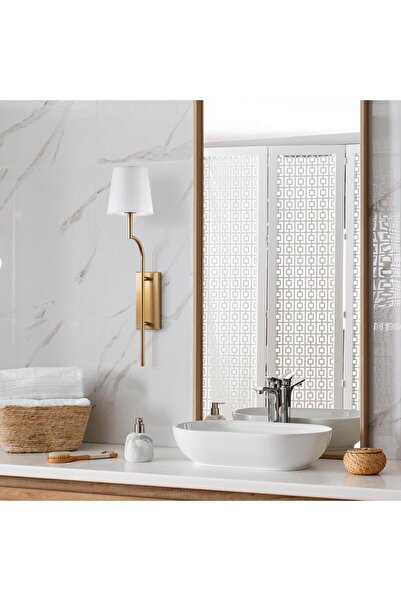 AmberLED Bright Gold Lampshade Head Lighting E27 Compatible for Living Room a...