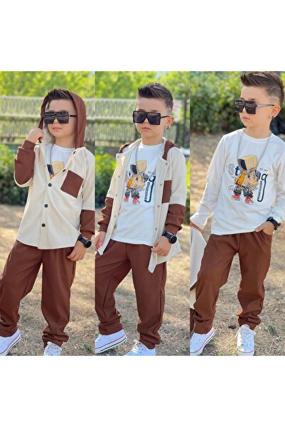 zavera for kids Set material reiat piese din catifea pentru băieți - cu glugă...