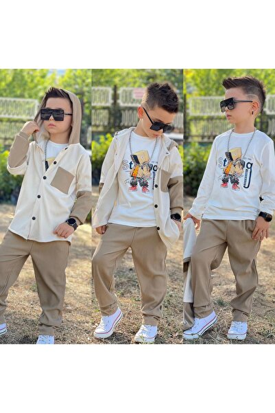 zavera for kids Set material reiat piese din catifea pentru băieți - cu glugă...