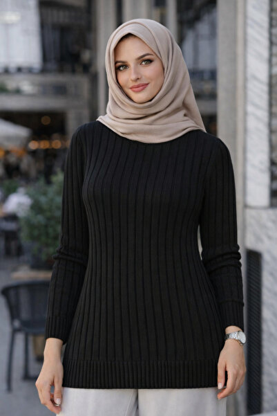 pepule Premium Crew Neck Women's Hijab Knitwear Sweater