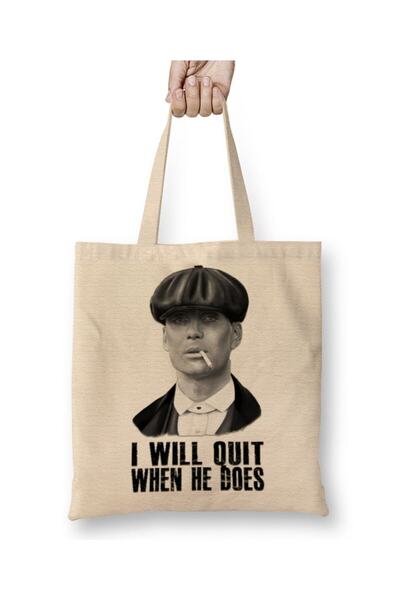 Toyaso Peaky Blinders 01 Geantă de pânză albă Geantă de cumpărături cu mâner ...