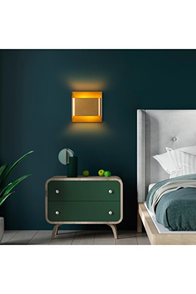 AmberLED Living Room and Bedroom Lighting with Stylish Metal Body 2-Piece Ber...