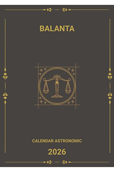 PRİNT Calendar 2026 Astrologic Balanta