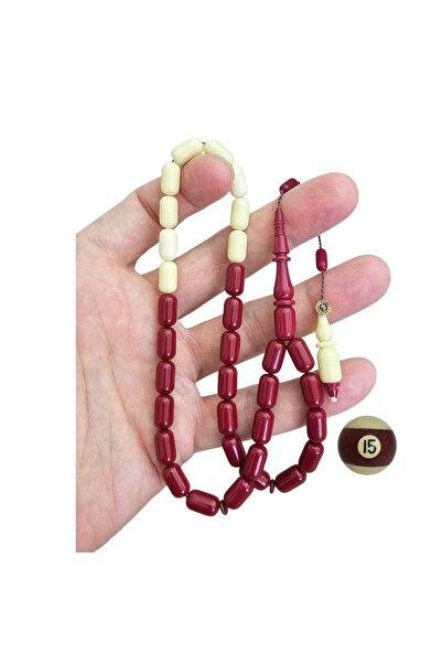 LEBLEBİ TESBİH Mehmet Erbabacan Master No. 15 Billiard Ball Prayer Beads Lt1485