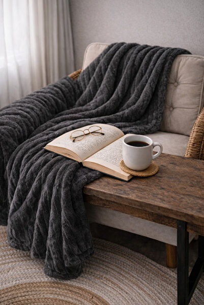 IZAHOUSE LIVING Tek Kişilik Super Soft Yumoş & Tv Battaniyesi