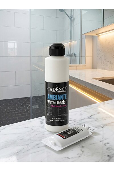 Cadence Ambiante Fayans Tezgah Boyası AW-02 Pak Beyaz 250 ml Islak Zemin Suya...