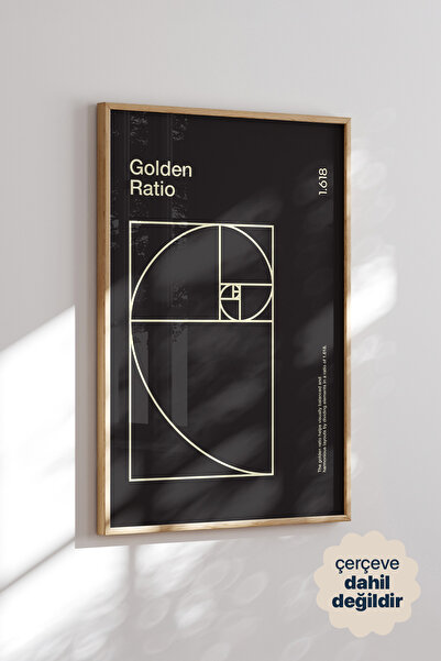 Persona Istanbul Golden Ratio (Altın Oran) 1.618 - Fibonacci Spirali Minimali...