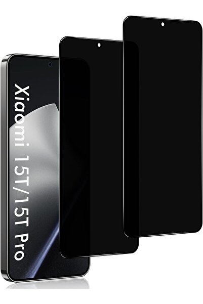 Rivor Xiaomi Mi 15T & Mi 15T Pro İçin Uyumlu 5D Hayalet Gizli Tam Kaplama Siy...