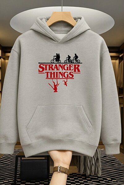 Elvino Noul sezon Stranger Special Series Design Hanorac din bumbac cu glugă ...