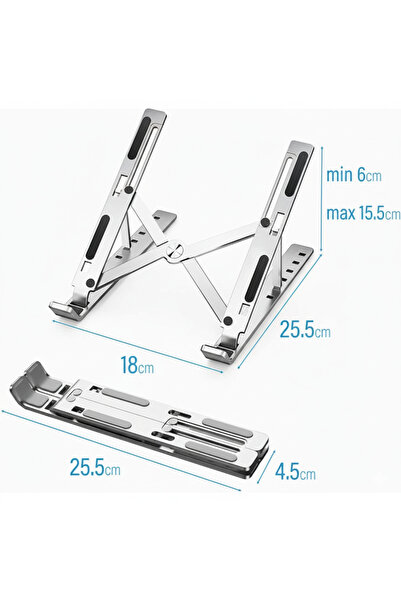 Laptop Notebook stand Alüminyum Ayarlı Laptop Macbook Uyumlu Notebook Yükselt...