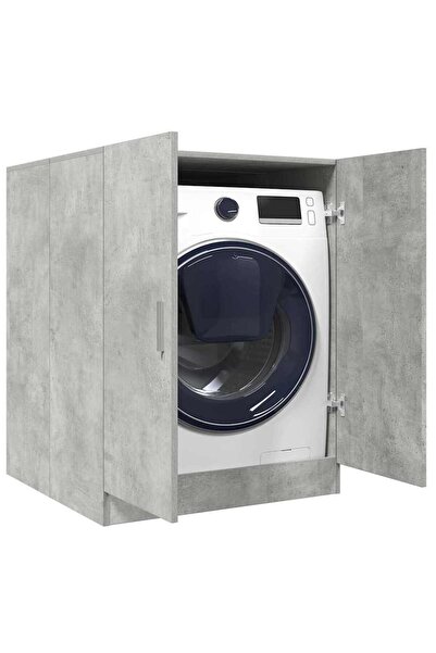vidaxl Washing Machine Cabinet Concrete Grey 70.5x71.5x91.5 cm