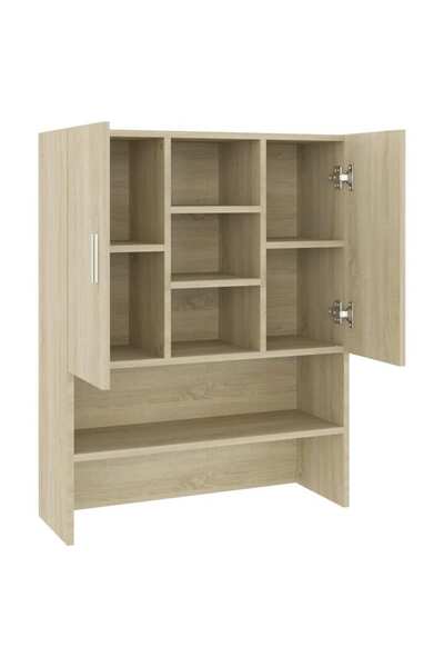 vidaxl Washing Machine Cabinet Sonoma Oak 70.5x25.5x90 cm