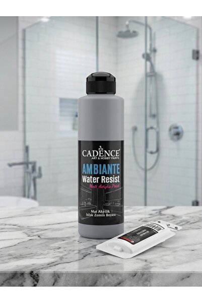 Cadence Ambiante Fayans Tezgah Boyası AW-08 Arduvaz Gri 250 ml Islak Zemin Su...