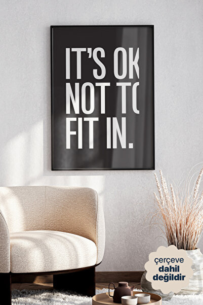 Persona Istanbul "It's OK Not To Fit In" - Minimalist Motivasyon ve Tipografi...