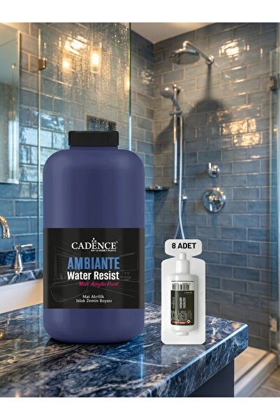 Cadence Ambiante Fayans Tezgah Boyası AW-09 Gece Mavi 2000 ml Islak Zemin Suy...